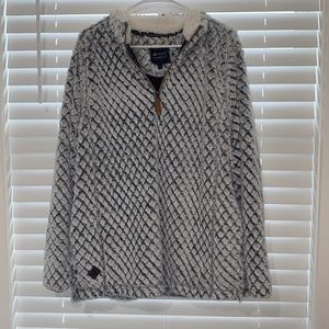 Simply Southern Sherpa half zip jacket size large